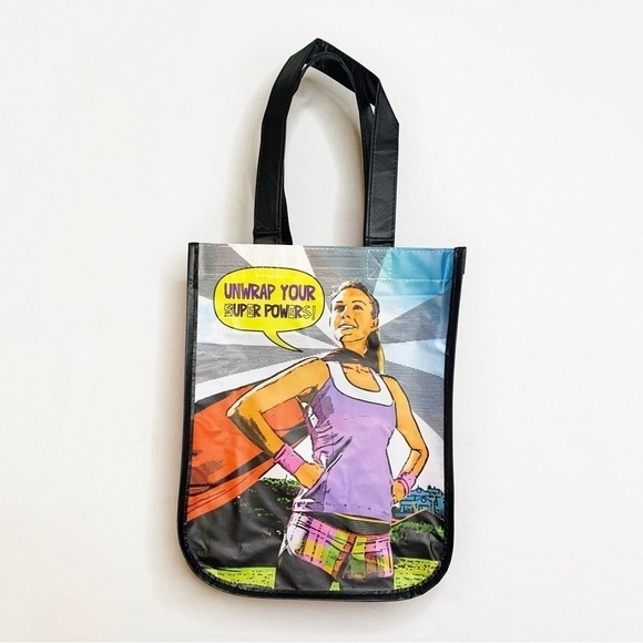 RARE💎✨ Lululemon Super Hero Super Power Reusable Tote Bag w/Zipper, size Small - Picture 3 of 6